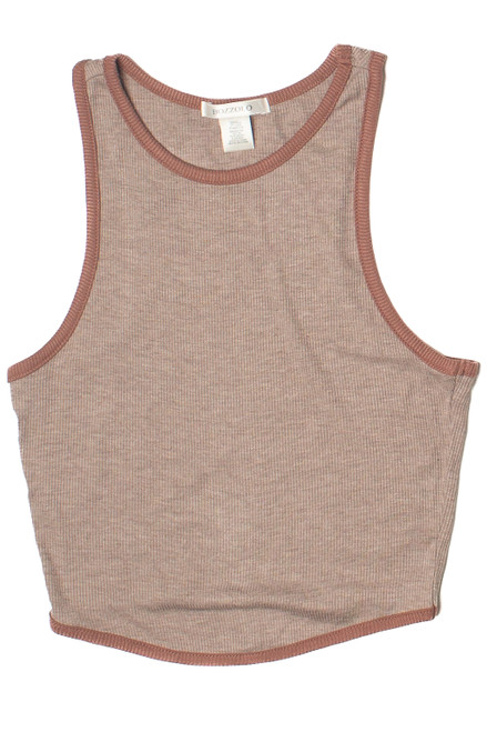 Contrast Earth Tones Crop Tank