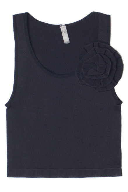 Ruffle Rose Seamless Tank 