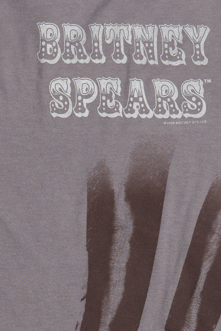 2009 Britney Spears "Womanizer" Metallic Detail T-Shirt