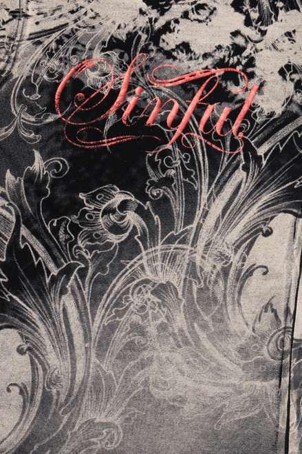 "Sinful" By Affliction All Over Print T-Shirt