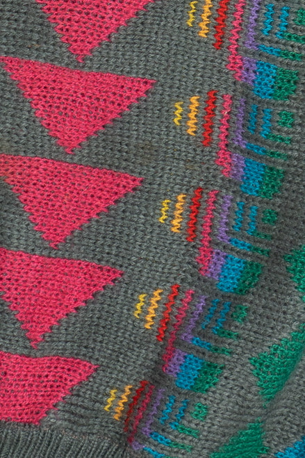 Vintage Rainbow Knit Nathalie B. 80s Sweater