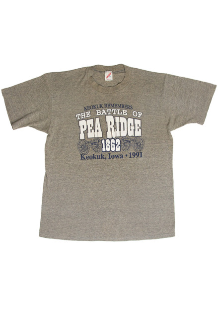 Vintage Battle Of Pea Ridge 1862 Civil War T-Shirt (1991)