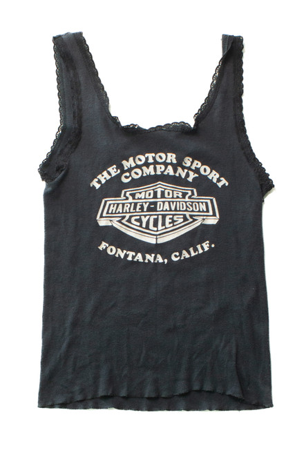 Vintage Fontana Harley Davidson Lace Tank (1980s)