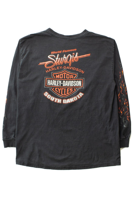 Vintage Sturgis Long Sleeve Harley Davidson T-Shirt (2002)