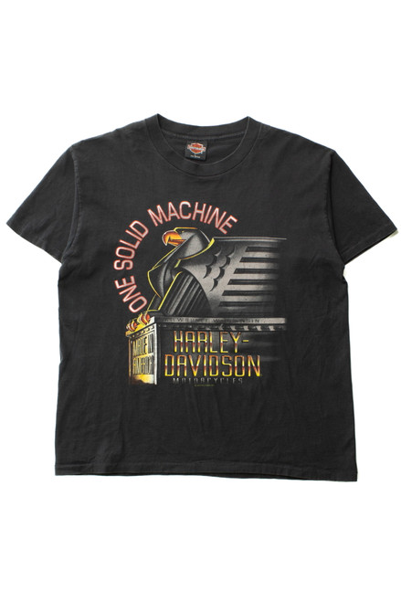 Vintage One Solid Machine Harley Davidson T-Shirt (1994)