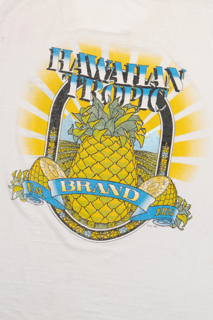 Vintage Distressed Paper Thin "Hawaiian Trop Brand" T-Shirt