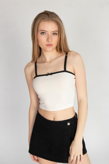 Contrast Bow Detail Cami