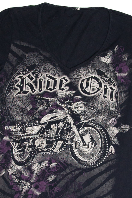 Ride On Rhinestone T-Shirt