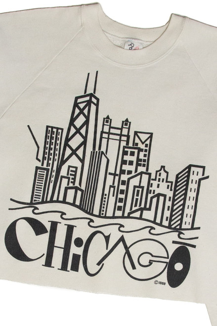 Vintage Chicago Cropped Sweatshirt (1988)