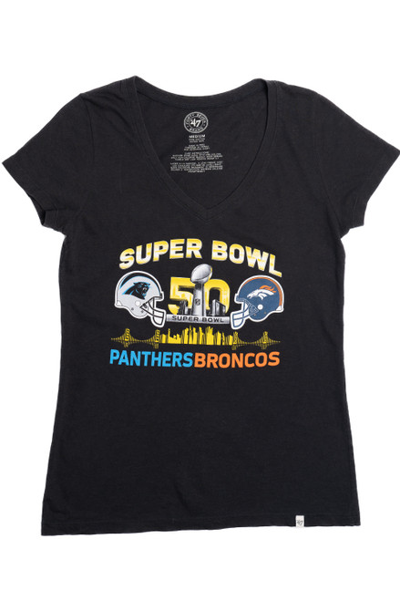 2015 50th Super Bowl Panthers Vs. Broncos T-Shirt