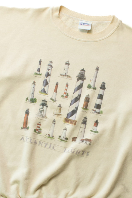 Vintage Atlantic Lighthouses Sweatshirt (1990s)