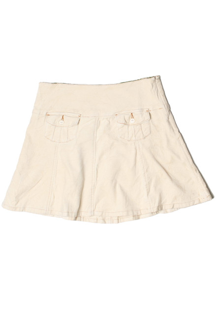 Vintage Y2K Split No Wale Corduroy Mini Skirt