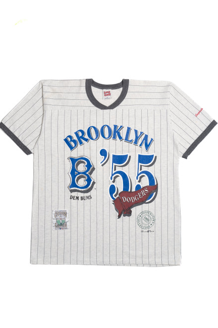 Vintage Brooklyn Dodgers "Dem Bums" Striped Ringer T-Shirt