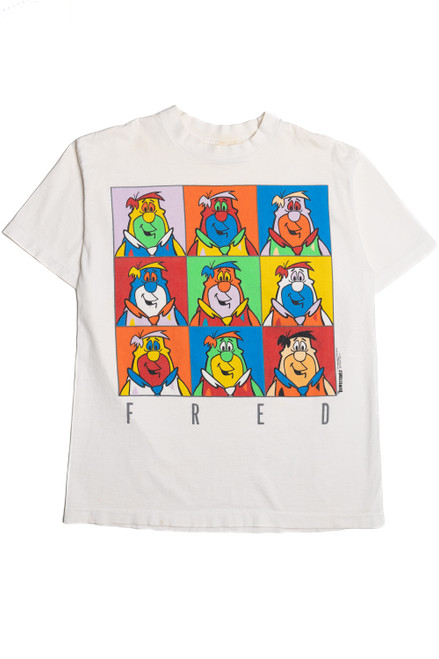 Vintage 1991 Warhol-Style "Fred" Flinstones T-Shirt