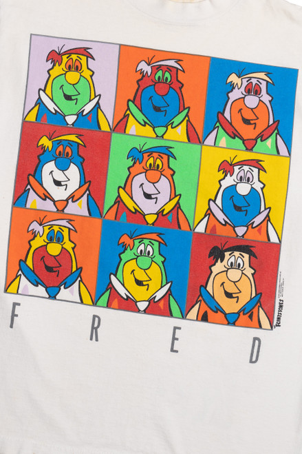 Vintage 1991 Warhol-Style "Fred" Flintstones T-Shirt