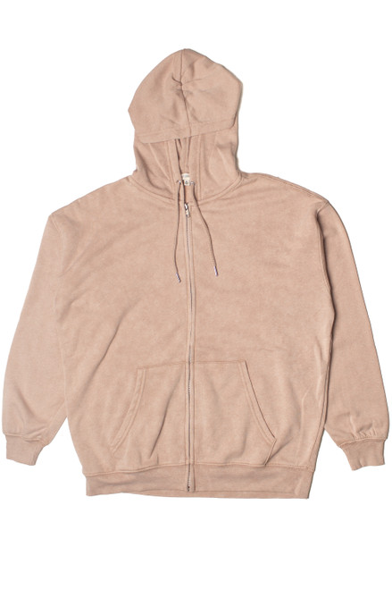 Stone Wash Oversized Zip Up Hoodie