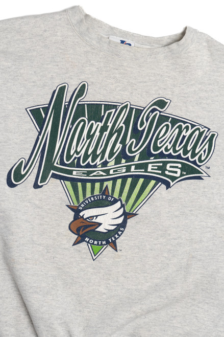 Vintage University Of North Texas Eagles Logo Athletic Sweatshirt