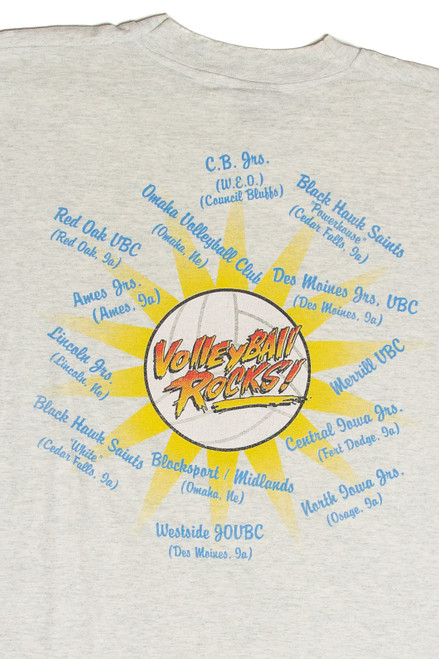 Vintage Volleyball Rocks! Block Party 1996 Des Moines T-Shirt