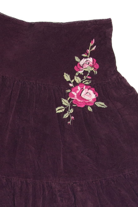 Dolled Up Flower Embroidery Skirt