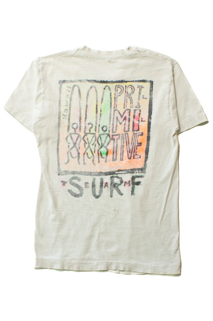 Vintage Distressed Primitive Team Surf T-Shirt (1990s)