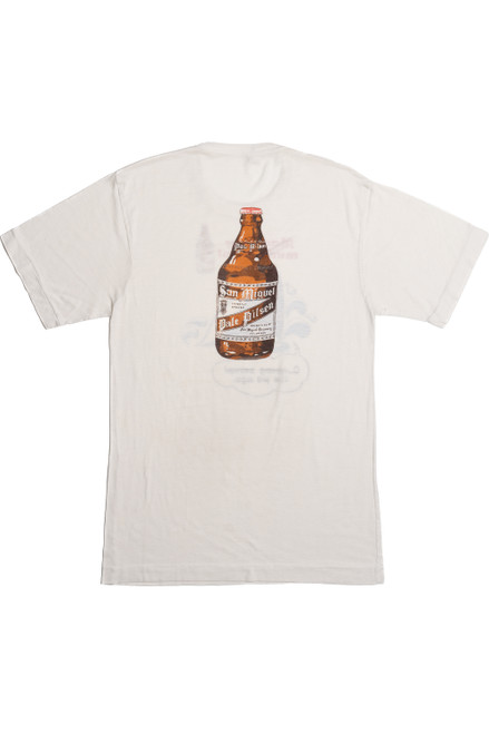 Vintage San Miguel Pale Pilsen Beer Front/Back Print Phillipines T-Shirt