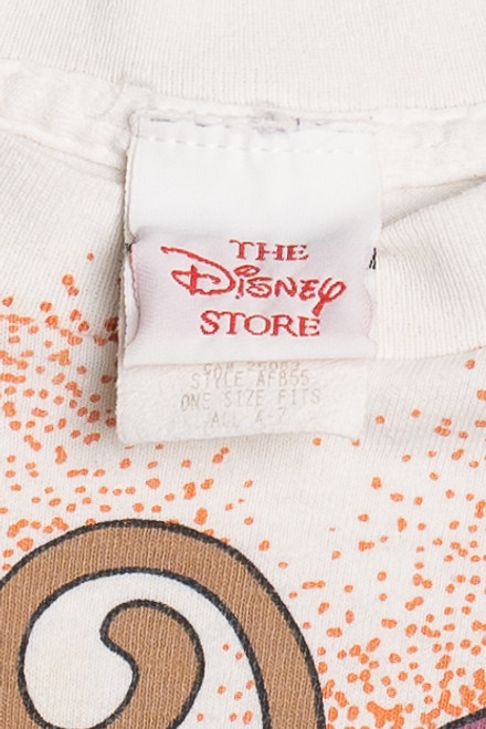 Vintage Aladdin & Abu All Over Print The Disney Store T-Shirt