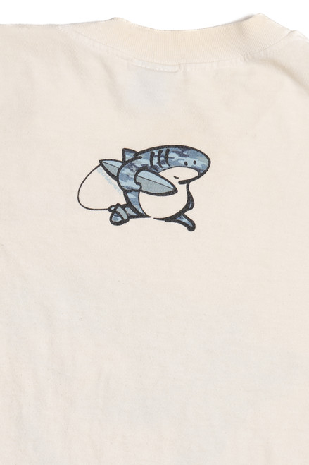 Vintage "Sharka Surf Co." Blue Camo Shark T-Shirt