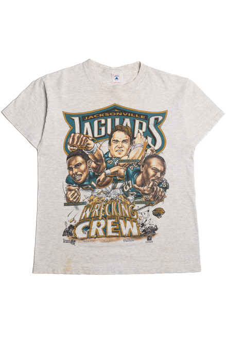 Vintage 1995 Jacksonville Jaguars "Wrecking Crew" NFL T-Shirt