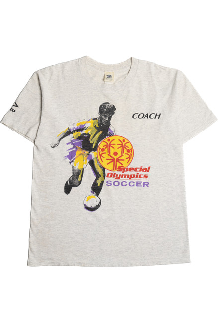 Vintage Special Olympics Soccer Coach Umbro T-Shirt