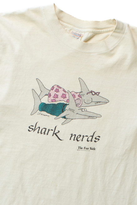 Vintage The Far Side Shark Nerds T-Shirt (1980s)