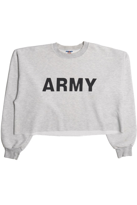 Vintage "Army" Cropped Sweatshirt