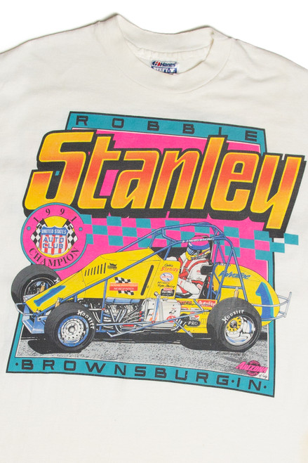 Vintage Robbie Stanley 1991 USAC Champion T-Shirt