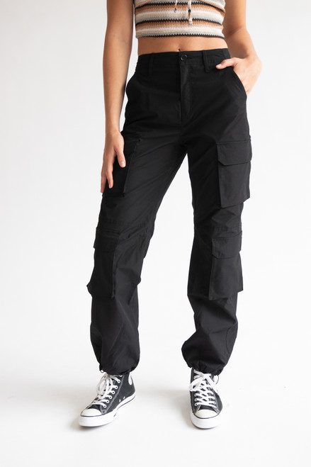 Double Pocket Cargo Parachute Pants