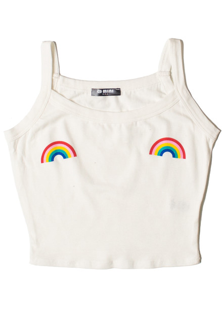 Double Rainbow Crop Tank