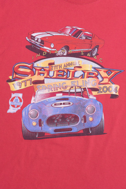 Vintage 2004 Shelby Indiana SAAC Spring Fling Car Show T-Shirt