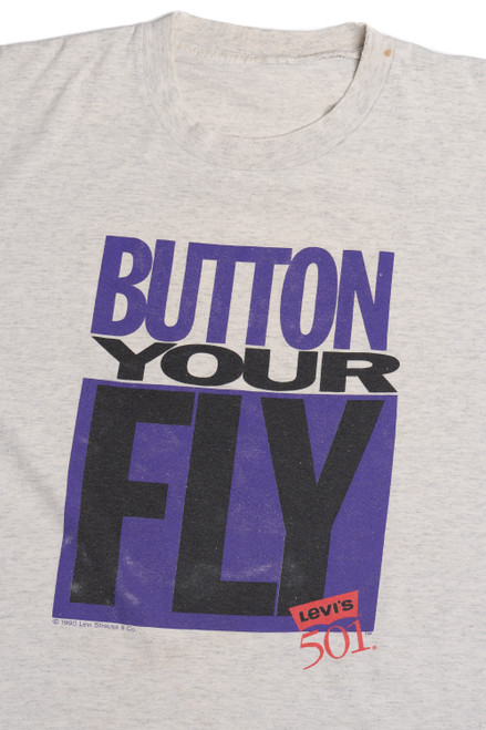 Vintage "Button Your Fly Levi's 501" T-Shirt