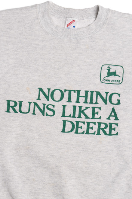 Vintage John Deere "Nothing Runs Like A Deere" Sweatshirt