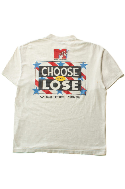 Vintage MTV Choose Or Lose T-Shirt (1992)