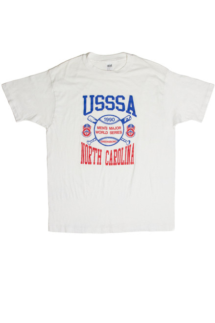 Vintage USSSA North Carolina Men's Major World Series 1990 T-Shirt