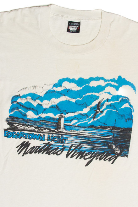 Vintage Edgartown Light Martha's Vineyard T-Shirt