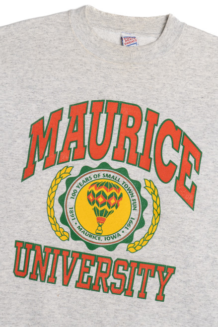 Vintage 1991 Maurice University Sweatshirt