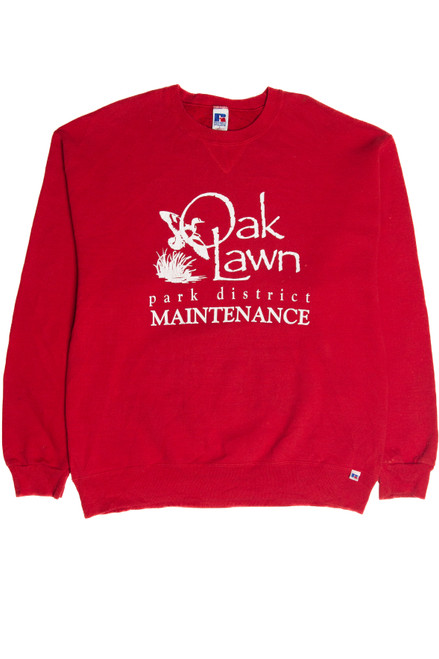 Vintage Oak Lawn Park District Maintenance Sweatshirt