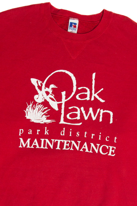 Vintage Oak Lawn Park District Maintenance Sweatshirt
