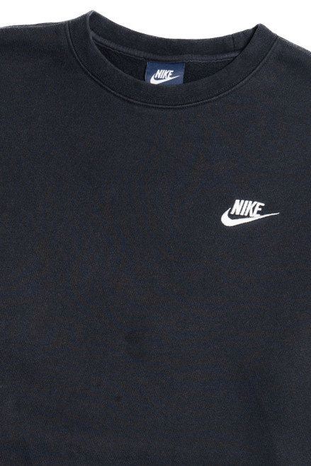 Nike Embroidered Logo Faded Black Sweatshirt