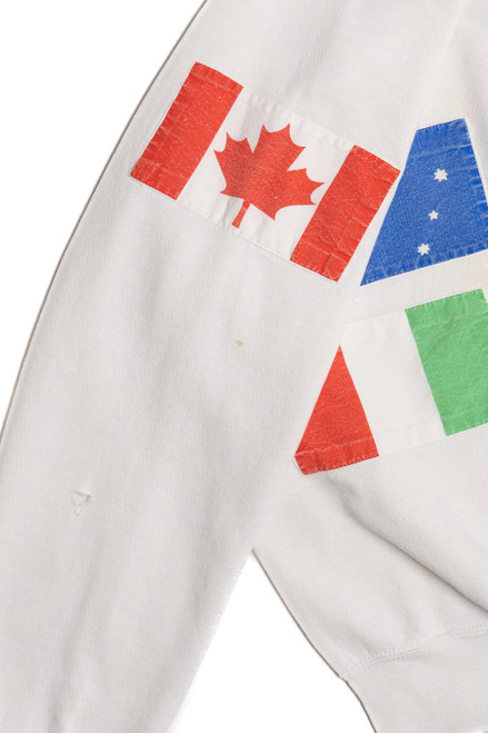 Vintage "America's Cup" Flag Patches Sweatshirt