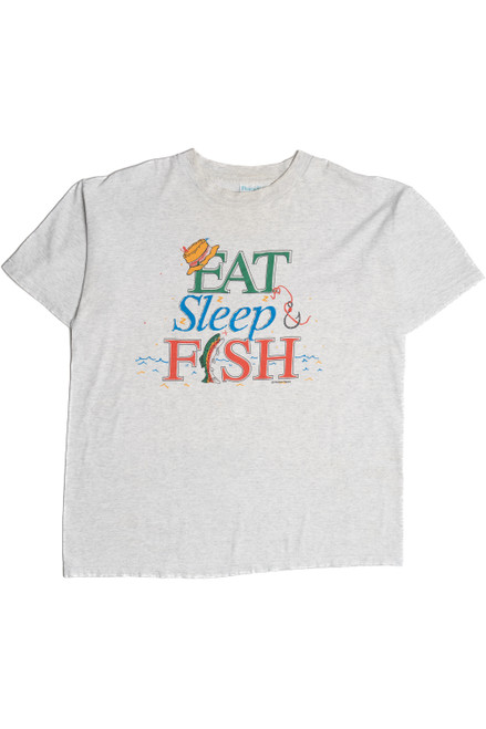 Vintage "Eat Sleep & Fish" T-Shirt