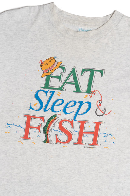 Vintage "Eat Sleep & Fish" T-Shirt