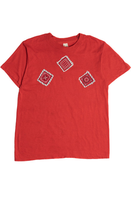Vintage Mini Bandana Patch Screen Stars T-Shirt