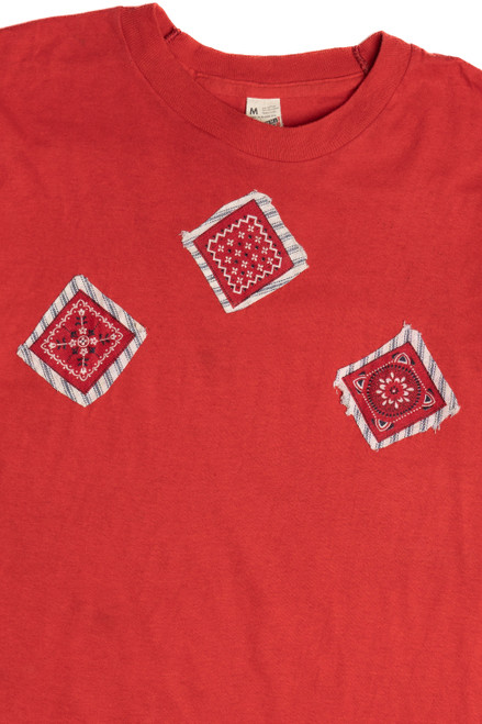 Vintage Mini Bandana Patch Screen Stars T-Shirt