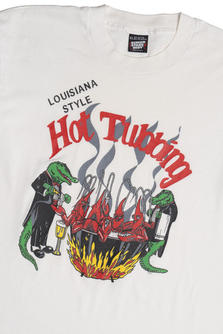 Vintage "Louisiana Style Hot Tubbing" Shrimp Boil T-Shirt
